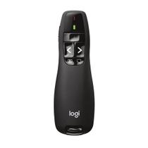 Apresentador sem fio Logitech R400 com Laser Pointer Vermelho, Conexão USB e Pilha Inclusa