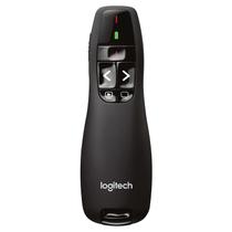 Apresentador Sem Fio Logitech R400, Laser Pointer Vermelho, Conexão USB, Pilha Inclusa - 910-001354