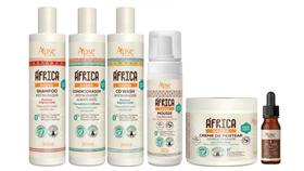 Apse África Baobá Shampoo e Condicionador e Co Wash e Creme de Pentear e Mousse e Óleo Vegetal - Apse Cosmetics