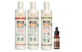 Apse África Baobá Shampoo e Condicionador e Gelatina e Óleo Vegetal - Apse Cosmetics