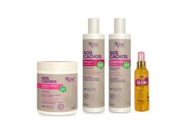 Apse Cachos Shampoo e Ativador Cachos e Condicionador + Glow Spray - Apse Cosmetics