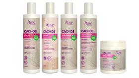 Apse Cachos Shampoo e Co Wash e Condicionador e Gelatina e Ativador