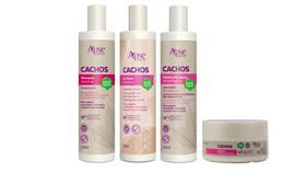 Apse Cachos Shampoo e Co Wash e Gelatina e Máscara