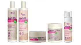 Apse Cachos Shampoo e Co Wash e Máscara e Ativador e Mousse