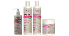 Apse Cachos Shampoo E Condicionador E Ativador De Cachos + Bb Cream - Apse Cosmetics