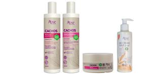Apse Cachos Shampoo E Gelatina E Máscara + Bb Cream Fresh