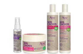 Apse cachos shampoo e gelatina e máscara + sérum reparador