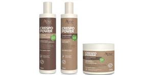 Apse Crespo Power Co Wash E Condicionador E Creme De Pentear - Apse Cosmetics