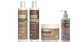 Apse Crespo Power Co Wash e Condicionador e Creme Pentear + BB Cream - Apse Cosmetics