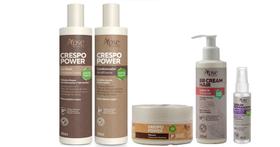 Apse Crespo Power Co Wash E Condicionador E Máscara + Bb Cream + Sérum Reparador