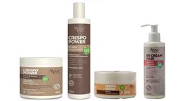 Apse crespo power co wash e creme de pentear e máscara + bb cream