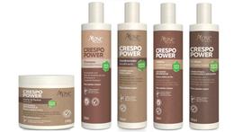 Apse Crespo Power Shampoo + Co Wash + Creme De Pentear + Gelatina + Condicionador