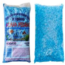 Aqua Pedras Substrato Inerte Quartzito Azul Fluorescente 1Kg Aqua Pedras Substrato Inerte Quartzito Azul Fluorescente 1Kg