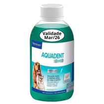 Aquadent Fresh 250ml Combate Mal Hálito Higiene Cães Gatos Virbac