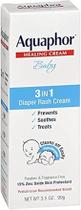 Aquaphor Baby Diaper Rash Cream 3-in-1 Rash Relief 3.5oz tube
