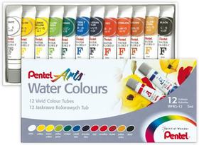 Aquarela Base Água Profissional 12 Cores Pentel Amarelo