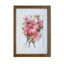 Aquarela Bouquet De Rosas - Amazze