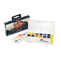 Aquarela Derwent Pastilha 12 Cores Inktense Set 1