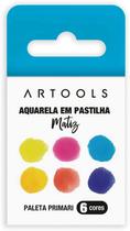Aquarela Em Pastilha 6 Cores Artools