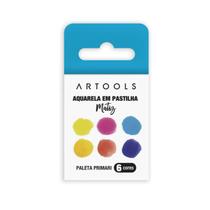 Aquarela Em Pastilha 6 Cores Artools