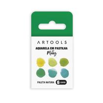Aquarela Em Pastilha 6 Cores Artools