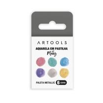 Aquarela Em Pastilha 6 Cores Artools