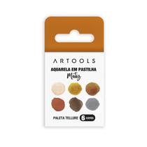 Aquarela Em Pastilha 6 Cores Artools