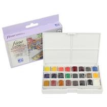 Aquarela Em Pastilha Lefranc & Borgeois Com 24 Cores