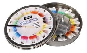 Aquarela Em Pastilha Pébéo 12 Cores Hp12