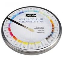 Aquarela em Pastilha Pébéo 24 Cores Aquarela em Pastilha Pébéo 24 Cores
