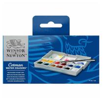 Aquarela Em Pastilha Pocket Estojo C/14 Peças Winsor &amp Newton Cotman 0390640