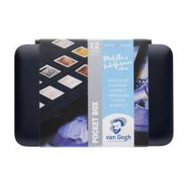 Aquarela Em Pastilha Talens Van Gogh 12 Cores Metálicas Aquarela Em Pastilha Talens Van Gogh 12 Cores Metálicas