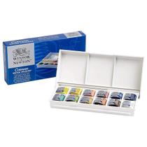 Aquarela em Pastilha Winsor & Newton Cotman Pocket 14 peças