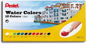 Aquarela em Tubo Pentel Htp 012 Cores HTP-12B