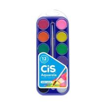 Aquarela Escolar Cis Estojo 12 Cores - Cis