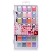 Aquarela Escolar Picnic Perolizada 28Cor.C/Pinc Aquarela Escolar Picnic Perolizada 28Cor.C/Pinc