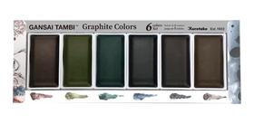 Aquarela Gansai Tambi Graphite Kuretake Colors 6 Cores