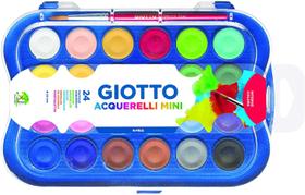 Aquarela Giotto pastilha 23mm com 24 cores + pincel