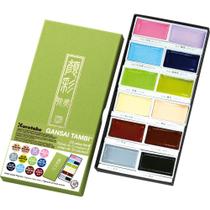 Aquarela Kuretake Gansai Tambi 12 Cores Set II Aquarela Kuretake Gansai Tambi 12 Cores Set II