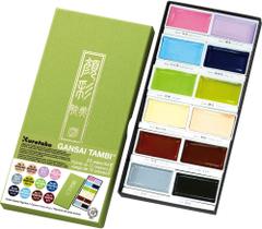 Aquarela Kuretake Gansai Tambi 12 Cores Set II Aquarela Kuretake Gansai Tambi 12 Cores Set II