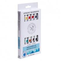 Aquarela Lefranc & Bourgeois 12 Cores