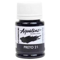 Aquarela Liquida Aqualine Corfix 21 Preto