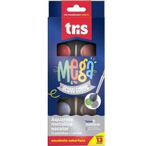 Aquarela mega acqua color metálica 12 cores