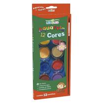 Aquarela pastilha 12 cores plus - 4193