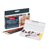 Aquarela Pastilha Derwent Mixed Media Set 12 Cores