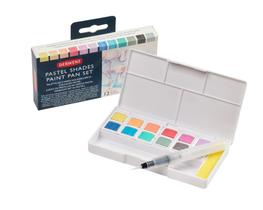 Aquarela Pastilha Derwent Pastel Shades Paint Pan Set 12