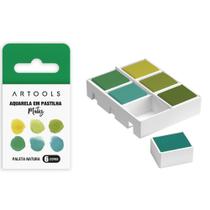 Aquarela Pastilha Matiz - 6 Cores - Artools