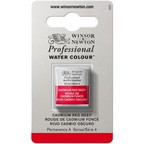Aquarela Pastilha Profissional Winsor 097 Cadmium Red Deep
