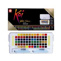 Aquarela Pastilha Sakura Koi 72 Cores