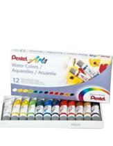 Aquarela Pentel 12 Cores - Bisnaga 5ml Pintura Suave